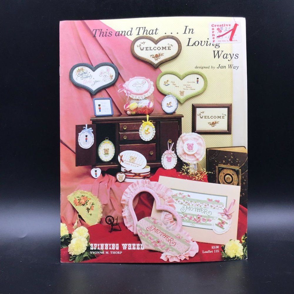 Vintage Cross Stitch Patterns, This and That In Loving Ways by Jan Way and Thorp